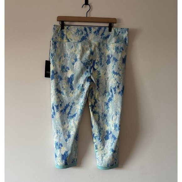 PEACH Athleisure Reversible Yoga Pants Crop Leggings Womens XXL Sporty Gym NWT - Picture 1 of 15